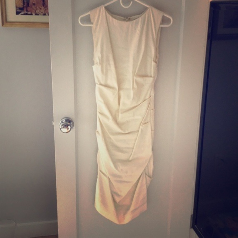 Nicole Miller Ruched Sleeveless Sheath Dress